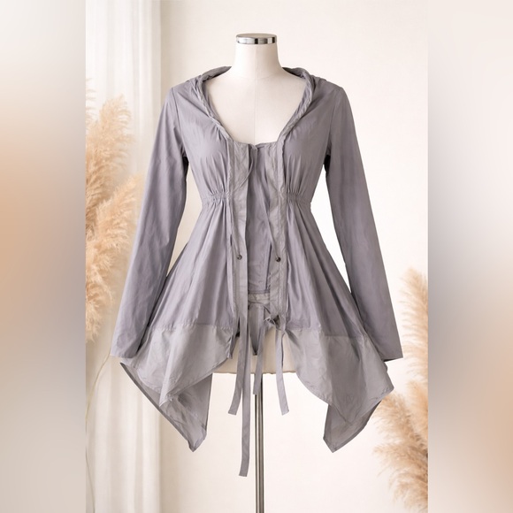 Sunlight Paris Jackets & Blazers - Sunlight Paris Asymmetrical Parachute Jacket T1 (S/M) Lightweight Gray Designer